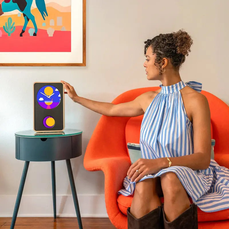 Klydoclock Digital Desk Clock – Animated LED Display with Smooth Transitions