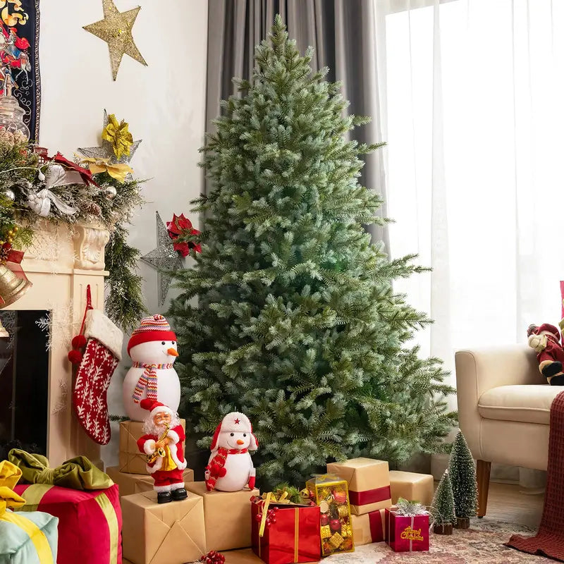 Metal-Base Artificial Christmas Tree – Sleek Pre-Assembled Holiday Decor