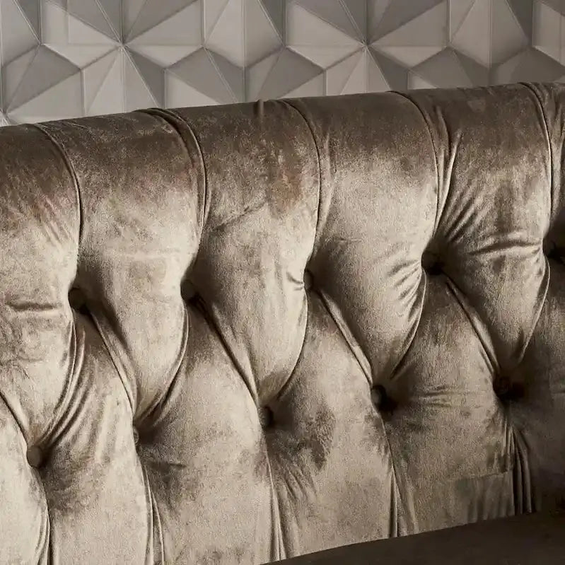 Milani Velvet Tufted Loveseat – Scroll-Arm Design by Christopher Knight Home