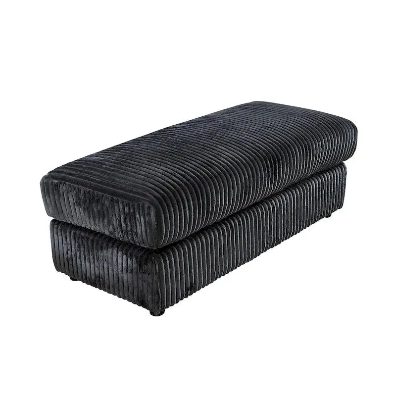 Modular L-Shaped Corduroy Sectional Sofa – Oversized 6-Piece Configurable Set