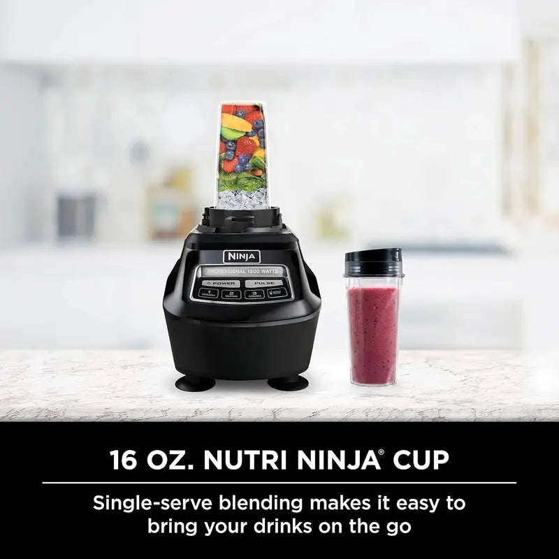 Ninja BL770 Black Mega Kitchen System – All-in-One Blender and Processor Set