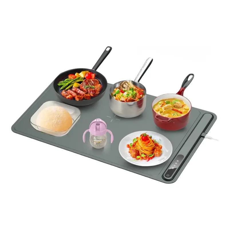 Electric Food Warming Tray – Touchscreen Controls, Foldable for Compact Storage
