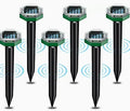 Ultrasonic Mole Deterrent System  Pack of 4 Solar-Powered Repellents for Yard Pest Control
