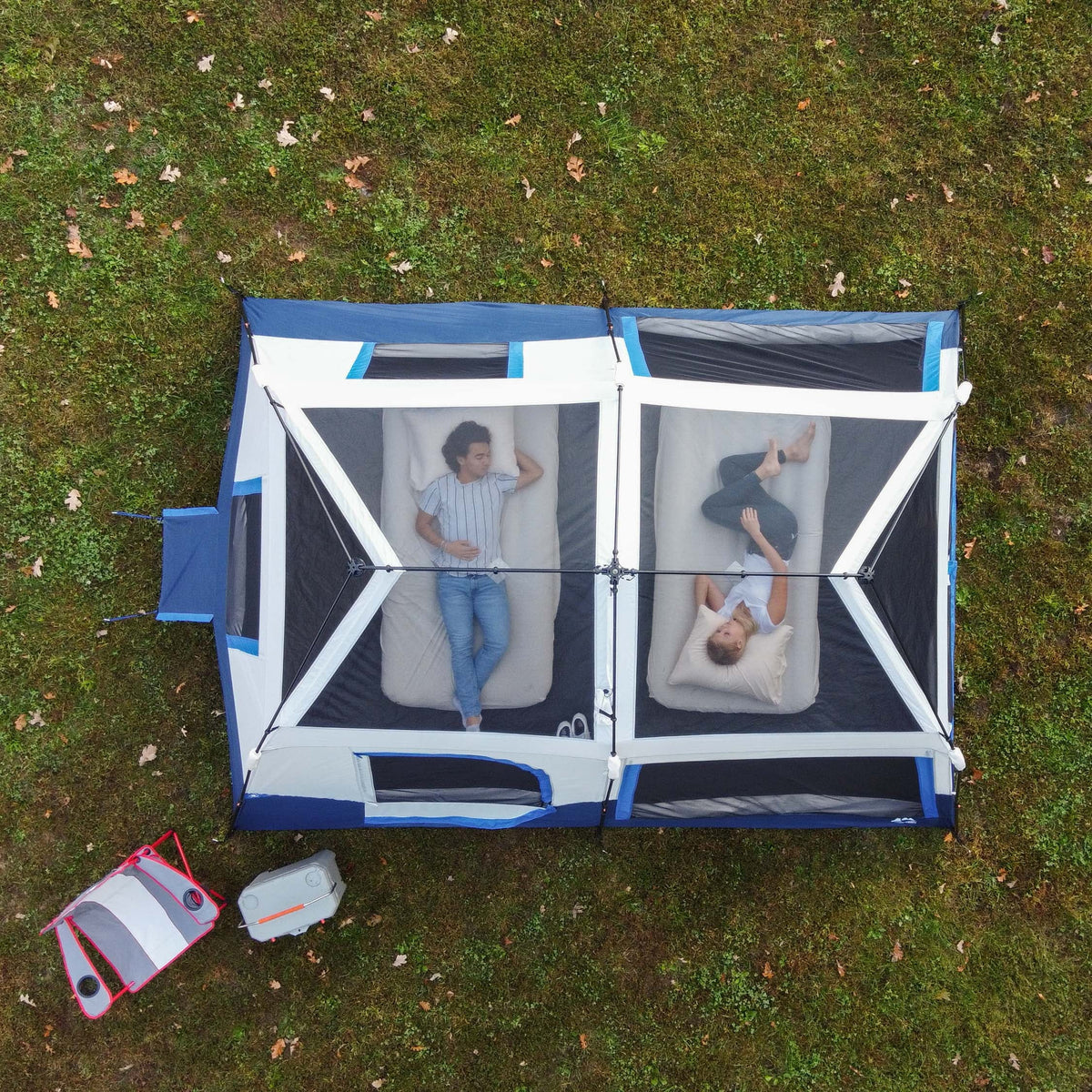 10-Person 14' x 10' Lighted Instant Cabin Tent, 40 lbs