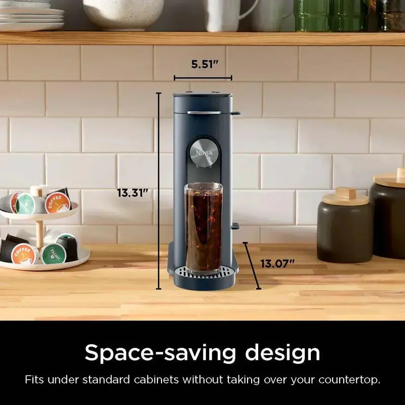 Ninja Single-Serve Coffee Maker – K-Cup and Grounds Compatible, Compact Design with Brew Flexibility