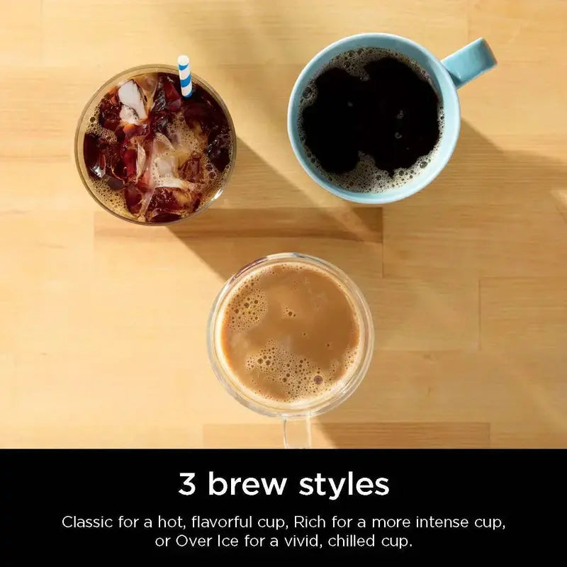 Ninja Single-Serve Coffee Maker – K-Cup and Grounds Compatible, Compact Design with Brew Flexibility