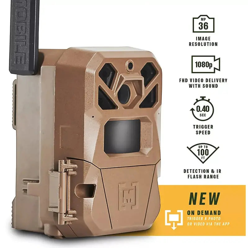 Moultrie Edge 2 Cellular Trail Camera 2-Pack, 36MP, 1080p Video, 100ft Range, Low-Glow, Built-In Memory