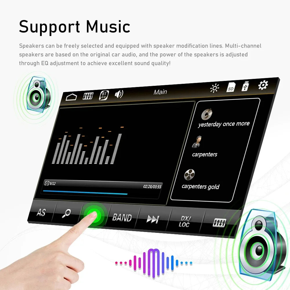 1 Din 7 in Car Stereo Radio with Wireless Apple Carplay Android Auto HD Electric Telescopic Touchscreen Flip Out Screen FM Bluetooth Android/Ios Mirror Link, Single 1 Din Car Audio USB/TF/AUX - in