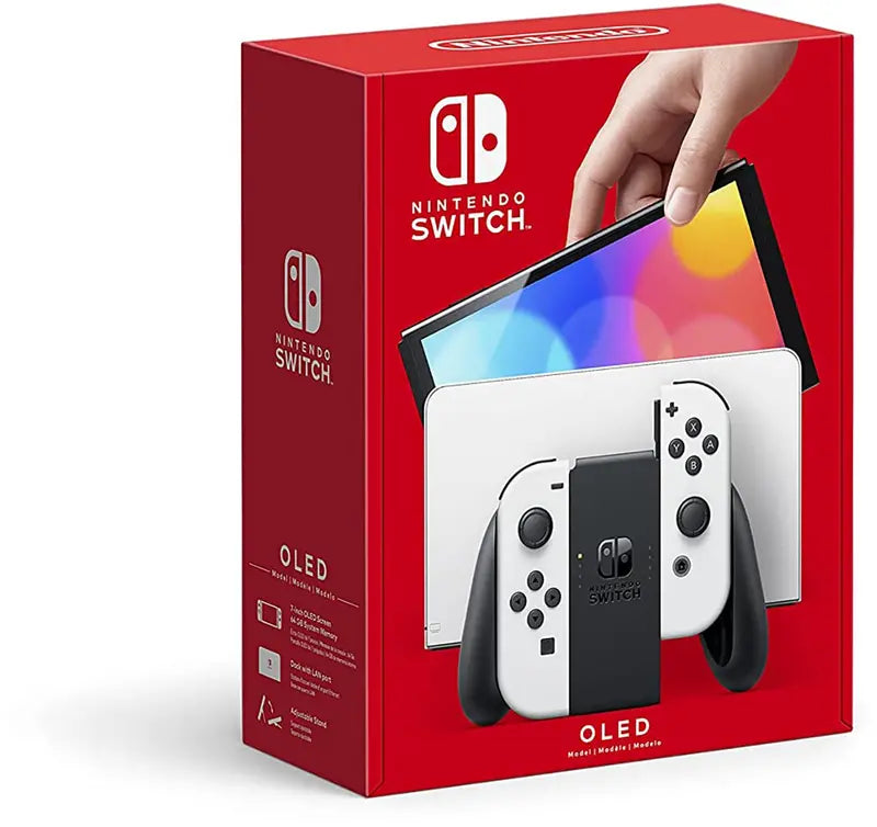 Nintendo Switch OLED System – Featuring Crisp White Joy-Con and Vibrant OLED Screen