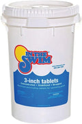 In The Swim 3-Inch 90% Chlorine Tablets, 50 lbs Slow-Dissolving Pool Sanitizer Bucket