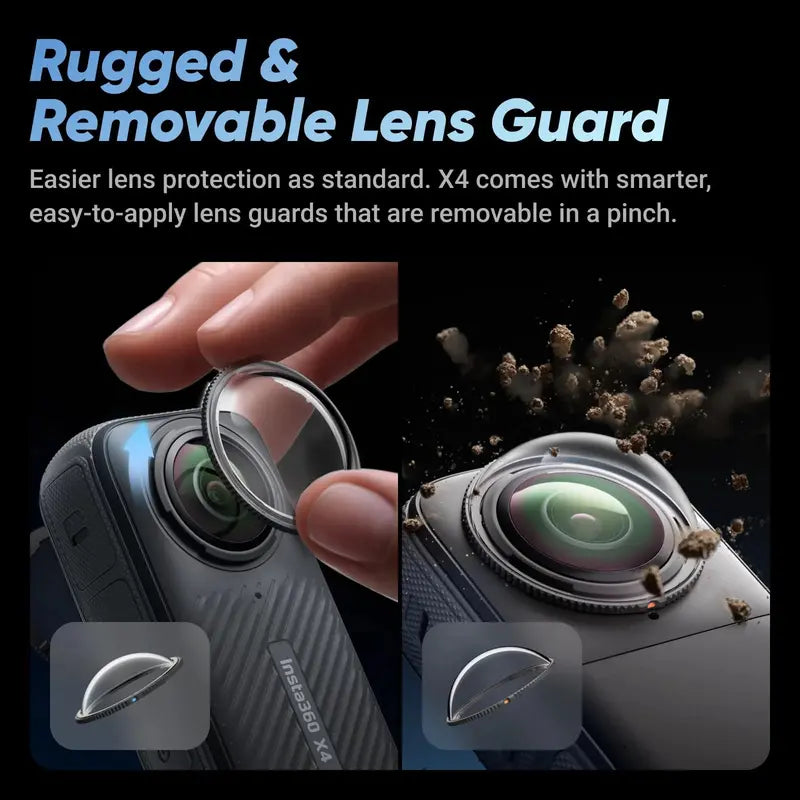 Insta360 X4 8K Waterproof 360 Action Camera with Active HDR and FlowState Stabilization