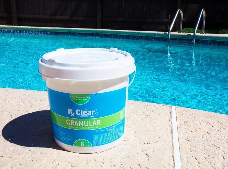 Stabilized Granular Chlorine  50 lb Bucket, Fast-Dissolving, UV-Resistant Pool & Spa Sanitizer for Algae & Bacteria Control