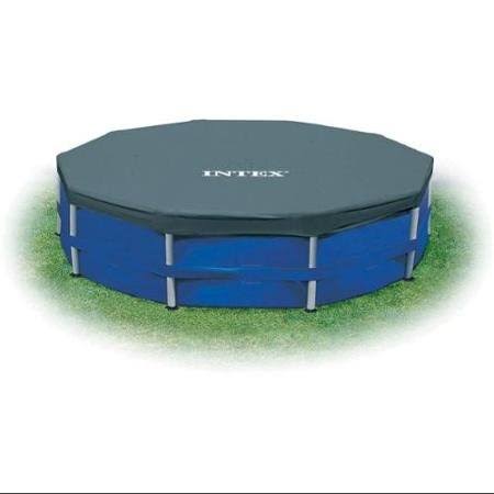 Intex 12' Round Frame Set Easy Swimming Pool Debris Cover | 28031E