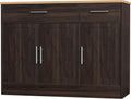Modern Farmhouse Sideboard Cabinet with Three-Door Storage