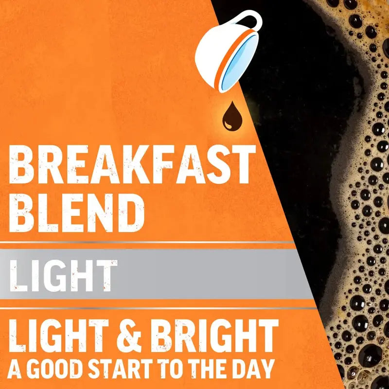 Maxwell House Breakfast Blend Light Roast Coffee Pods, 100 K-Cups, Kosher Certified