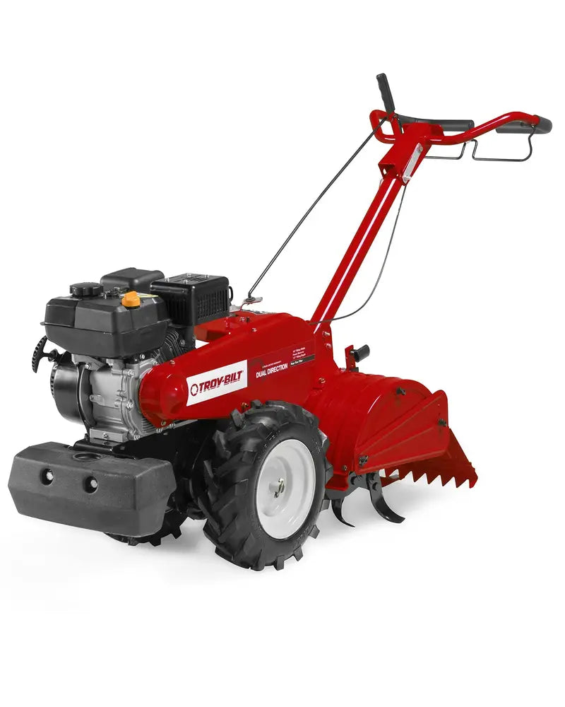 Mustang 18-Inch Rear-Tine Gas Tiller – 208 cc OHV Engine with Dual Rotating Tilling Modes