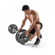 Gold's Gym Olympic Weight Set – 300 lb Heavy-Duty Steel Plate Collection