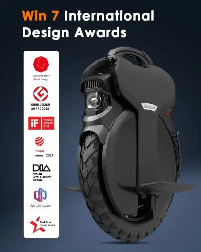 INMOTION V11 18″ Electric Unicycle – 75-Mile Range, 34 MPH, 2200W Motor, 3.35″ Air Suspension