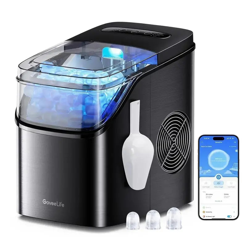 GoveeLife Smart Countertop Ice Maker with Voice Control — 9-Cube Output per Cycle