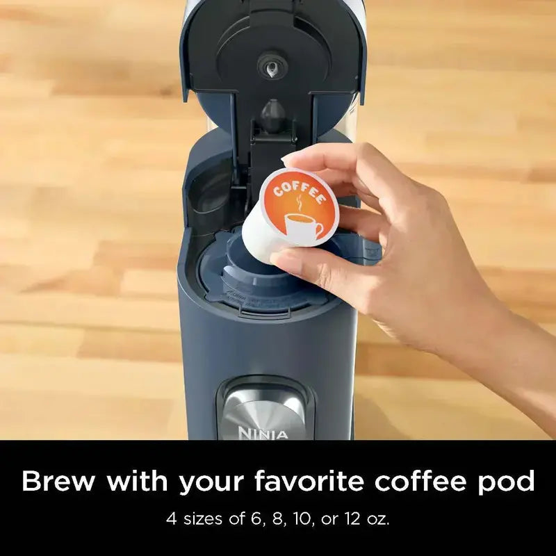 Ninja Single-Serve Coffee Maker – K-Cup and Grounds Compatible, Compact Design with Brew Flexibility