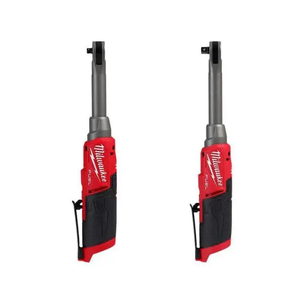 Milwaukee M12 FUEL 12V Extended-Reach Cordless Ratchet Set: 1/4″ + 3/8″ High-Speed Models