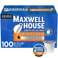 Maxwell House Breakfast Blend Light Roast Coffee Pods, 100 K-Cups, Kosher Certified