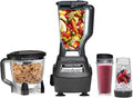 Ninja BL770 Black Mega Kitchen System – All-in-One Blender and Processor Set