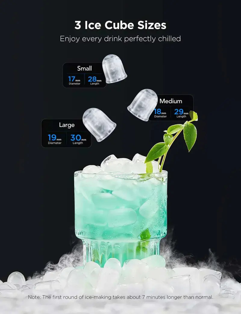 GoveeLife Smart Countertop Ice Maker with Voice Control — 9-Cube Output per Cycle