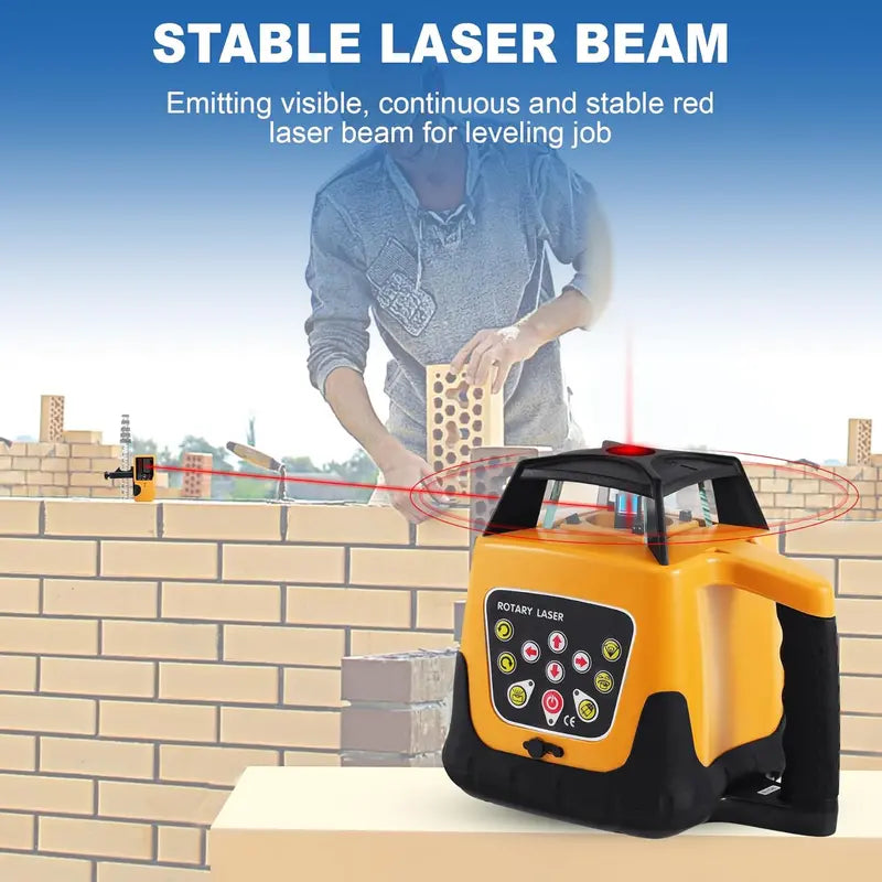 iGlobalBuy Self-Leveling Rotary Laser Level Kit – Includes Surveying Tripod & Precision Alignment Tools