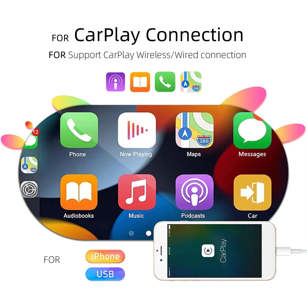 1 Din 7 in Car Stereo Radio with Wireless Apple Carplay Android Auto HD Electric Telescopic Touchscreen Flip Out Screen FM Bluetooth Android/Ios Mirror Link, Single 1 Din Car Audio USB/TF/AUX - in