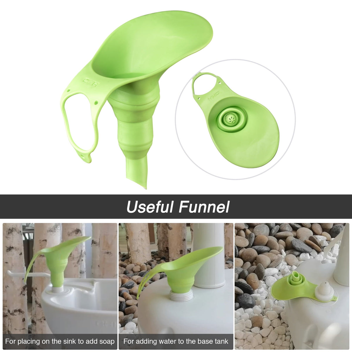 17L Portable Camping Sink Hand Wash Stand with 24L Tank Hands-free Operation Hand Washing Station for Outdoor