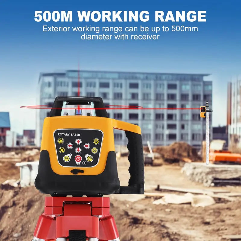 iGlobalBuy Self-Leveling Rotary Laser Level Kit – Includes Surveying Tripod & Precision Alignment Tools