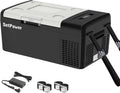RF20 12V Portable Car Refrigerator | 21-Quart Compressor Cooler with 50-Hour Battery Life, Ideal for RVs, Trucks, Campers & Road Trips