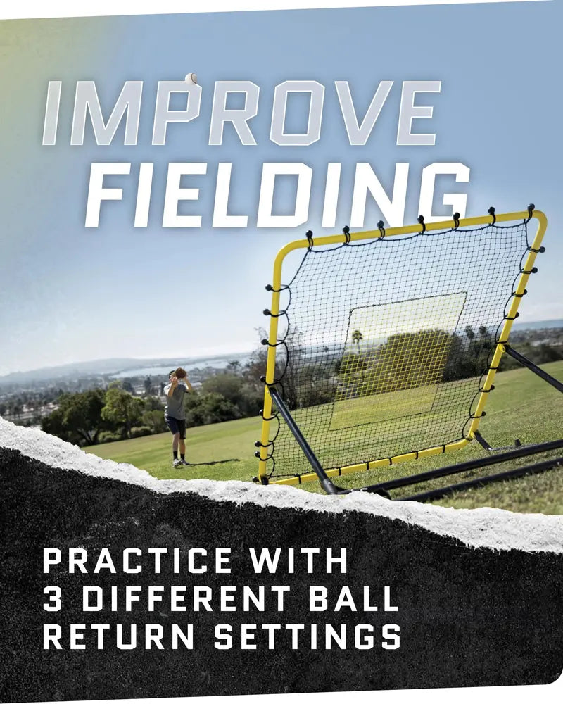 SKLZ Fielding Drill System  Adjustable Line Drive & Fly Ball Return Training Tool