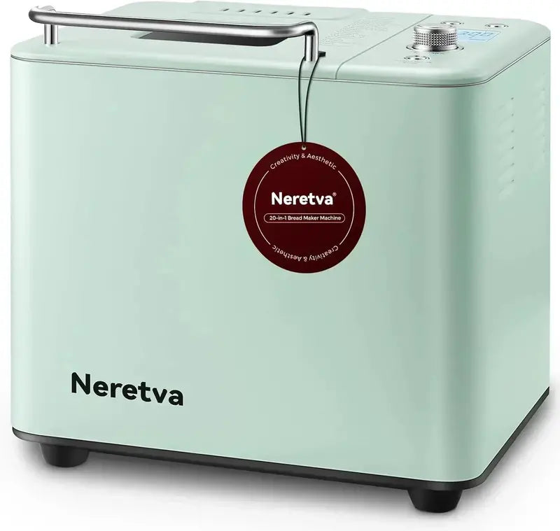 Neretva 2LB Bread Maker – 20-in-1 Automatic Dual-Heater Bread Machine with Custom Baking Options
