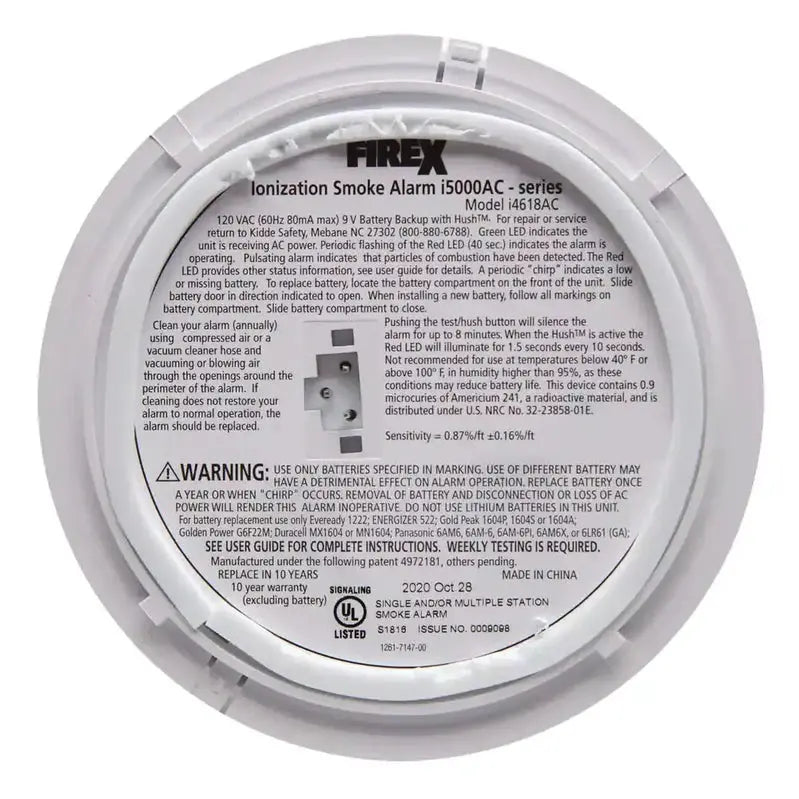 i4618 Quad-Pack Interconnected Smoke Alarm – Ionization Technology, AC Powered with Battery Backup