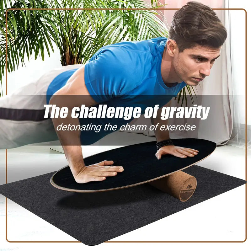 High-Capacity Balance Board – 500 LB Trainer for Core Stability, Coordination, and Skateboard Skills