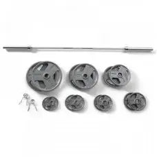 Gold's Gym Olympic Weight Set – 300 lb Heavy-Duty Steel Plate Collection