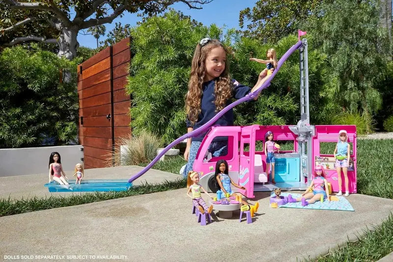 Multi-Component Outdoor Playset – Includes Slide, Pool, Furniture, and 60-Piece Accessory Kit
