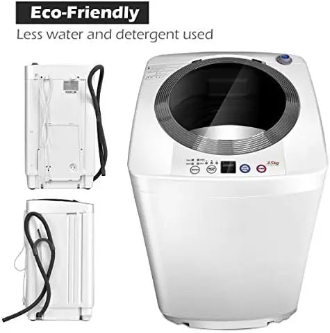 Giantex Portable Full-Automatic Washing Machine – Compact Washer-Spinner Combo